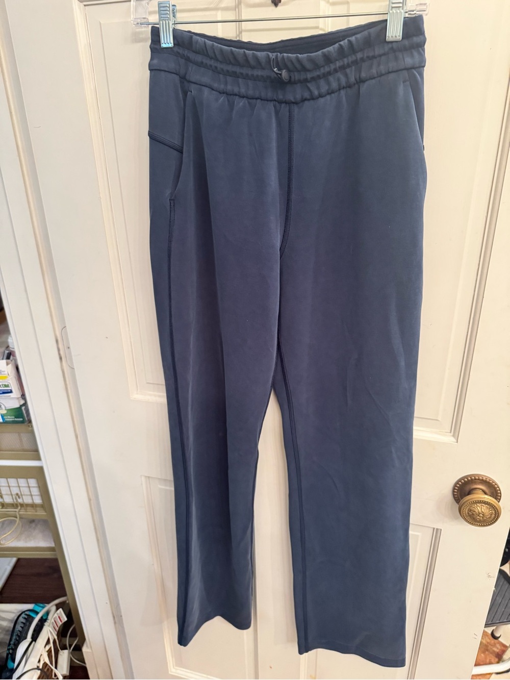 lululemon athletica Navy Wide-Leg Pull-On Track Pants